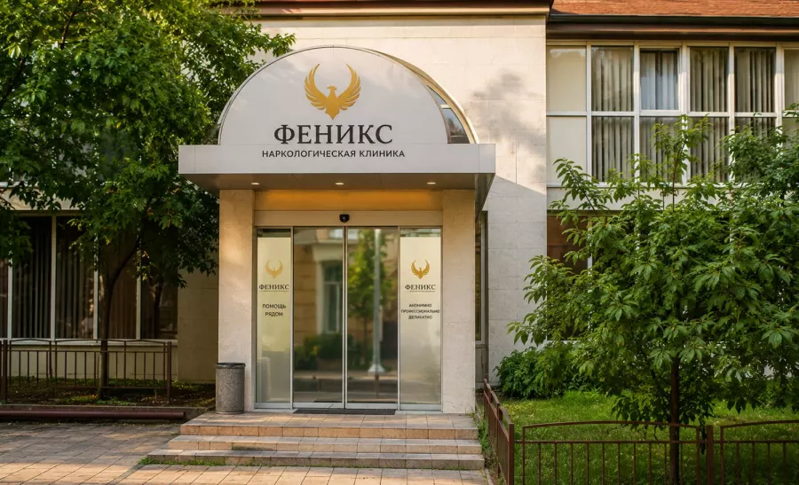 Вход в наркологическую клинику «Феникс» в Слюдянке